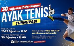 Antalya  Büyükşehir'den Zafer Bayramı'na özel ayak tenisi turnuvası  – Güncel
