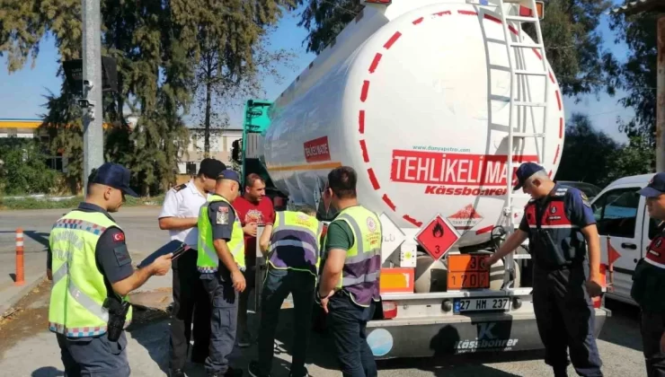 Mersin’de Jandarma ve Ulaştırma Bölge Müdürlüğü Ortak Trafik Denetimi Gerçekleştirildi