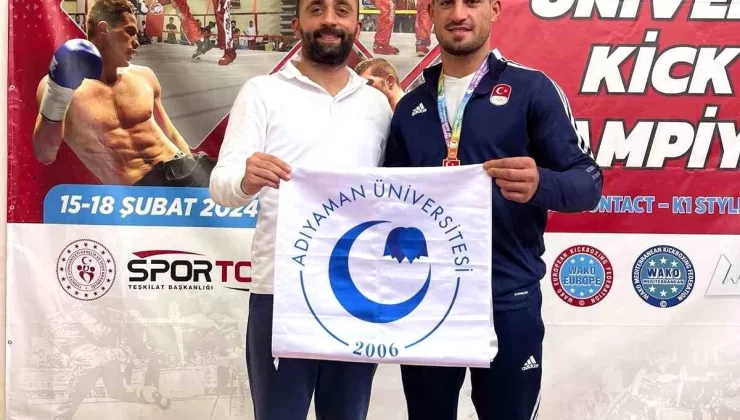 Adıyaman Üniversitesi Spor Bilimleri Fakültesi Öğrencisi Emrah Yaşar Altın Madalya Kazandı