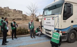Nevşehir’den Gazze’ye Yardım Tırı Yola Çıktı