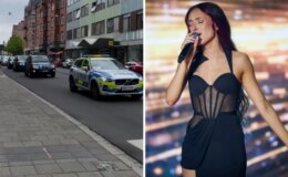 Eurovision’da İsrail temsilcisi şarkıcı Eden Golan, 100 araçlık polis konvoyuyla arenaya gitti